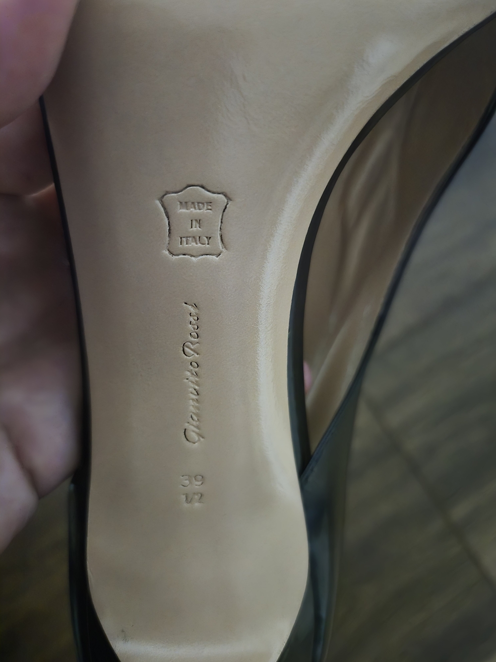 Gianvito Rossi Black Leather Open-Toe Stiletto Heels - Picture 5 of 5